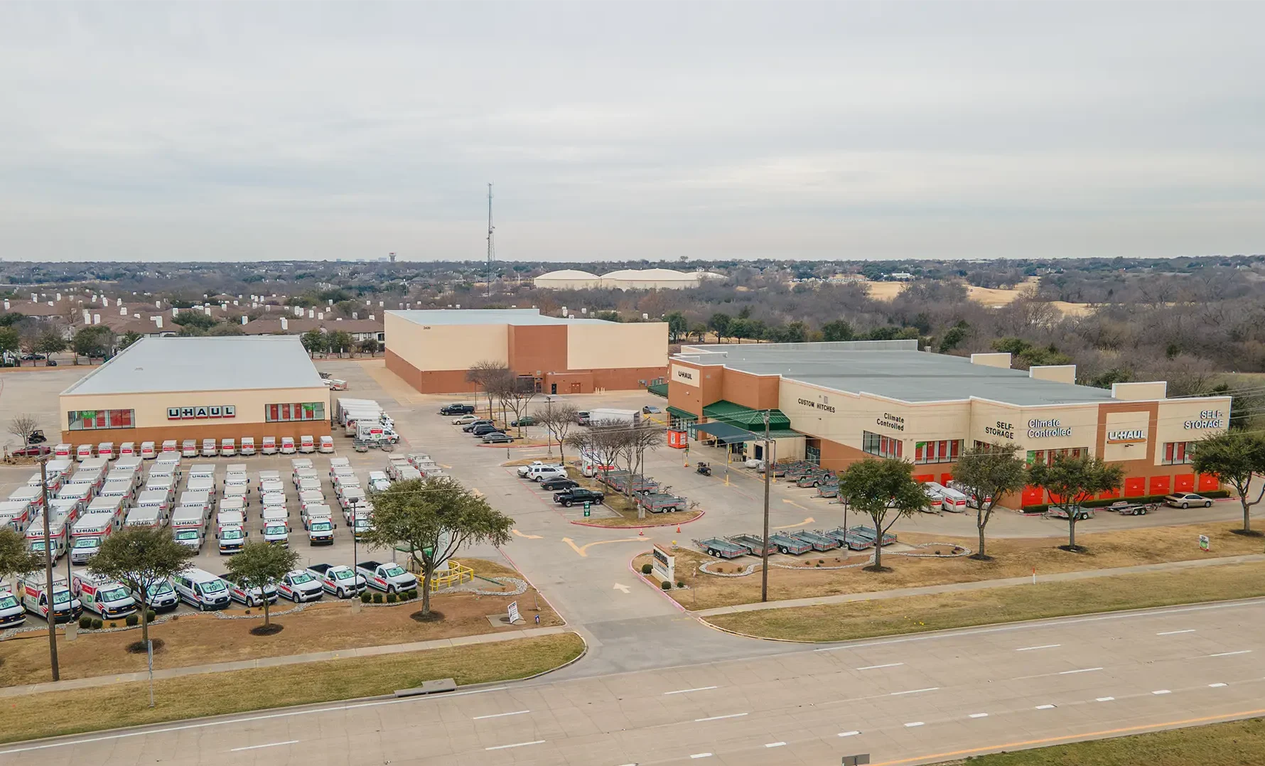 Uhaul, self storage, plano, dallas, tilt wall, retail