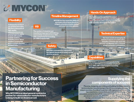 Mycon partners for success in semiconductor manufacturing.