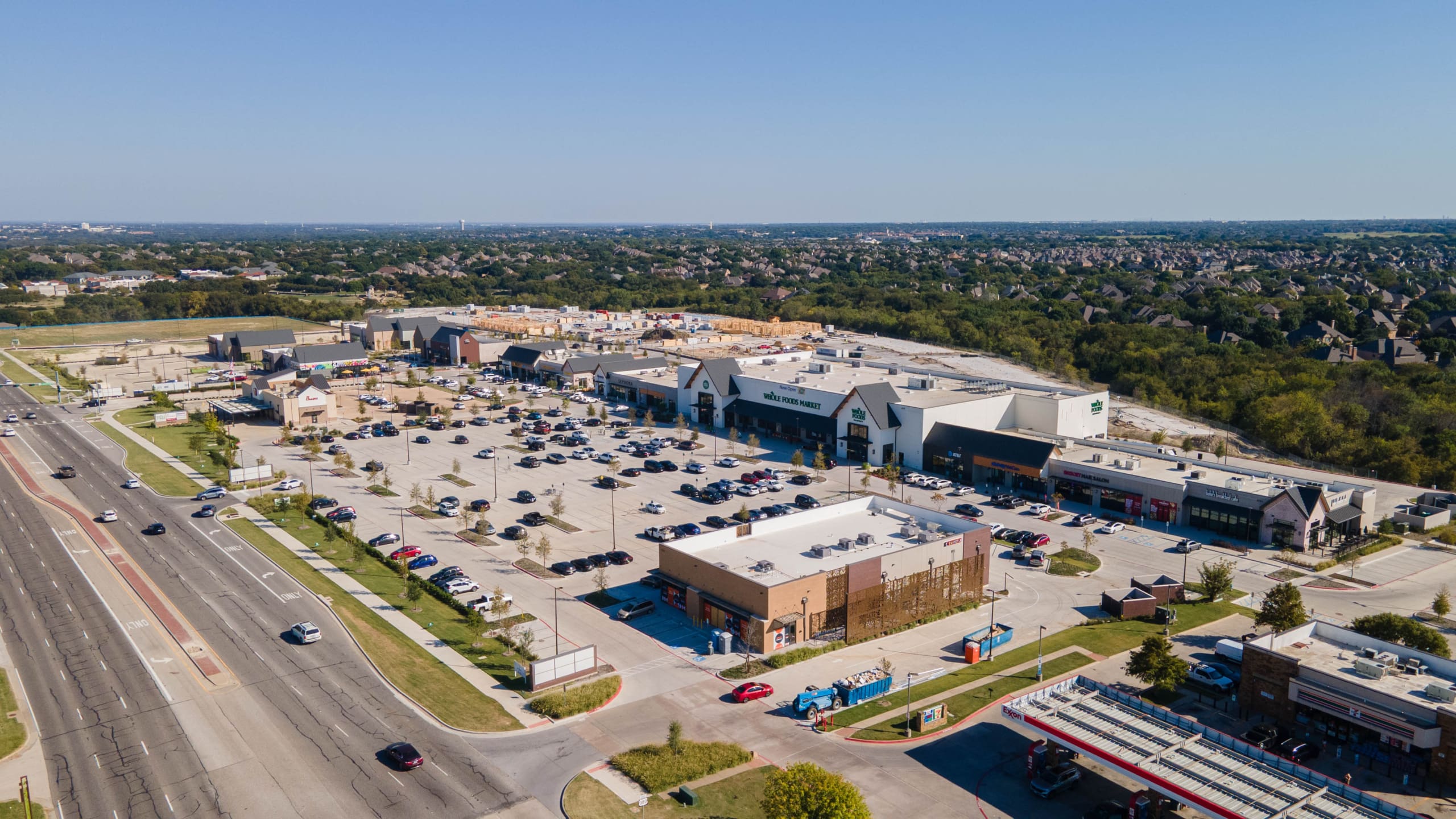 Shopping center aerial